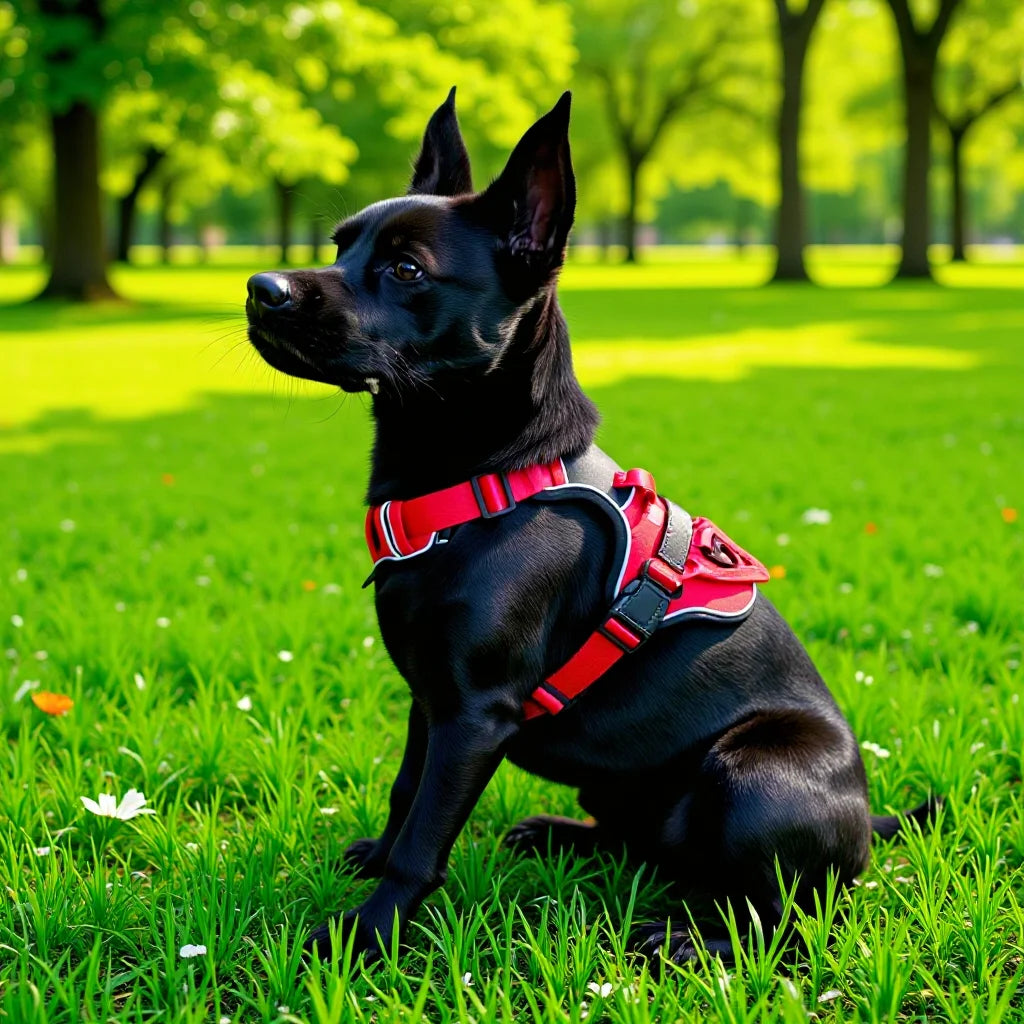 Nylon Adjustable Dog Harness Personalized Dog Harness Vest Reflective Breathable Pet Harness Leash For Small Medium Large Dogs