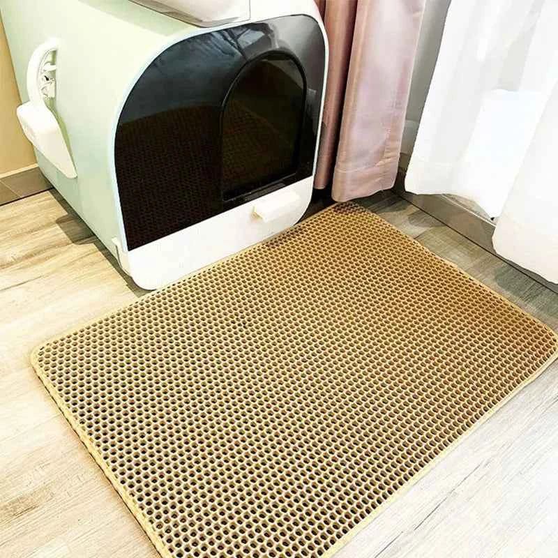 Cat Litter Mat – Waterproof, Double Layer for Clean Floors
