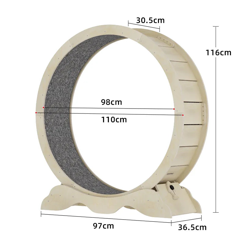 EU STOCK Treadmill for cats, treadmill for cats to parkour at home and small dogs, easy-to-assemble exercise rollers for cats