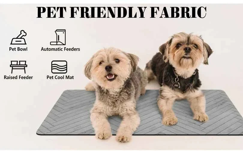 Waterproof Pet Food Mat for Dogs & Cats: Keep Floors Clean