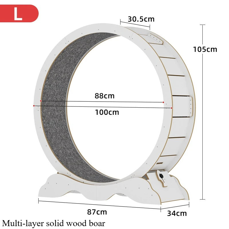 EU STOCK Treadmill for cats, treadmill for cats to parkour at home and small dogs, easy-to-assemble exercise rollers for cats