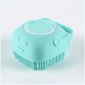 1pcs Soft  Dog Bath Brush - Gentle Massage with Shampoo Dispenser - Efficient Cat Grooming Brush for a Paws-itive Cleanin