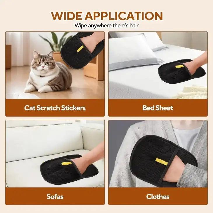 Pet Hair Removal Glove – Easy Pet Grooming for Dogs & Cats